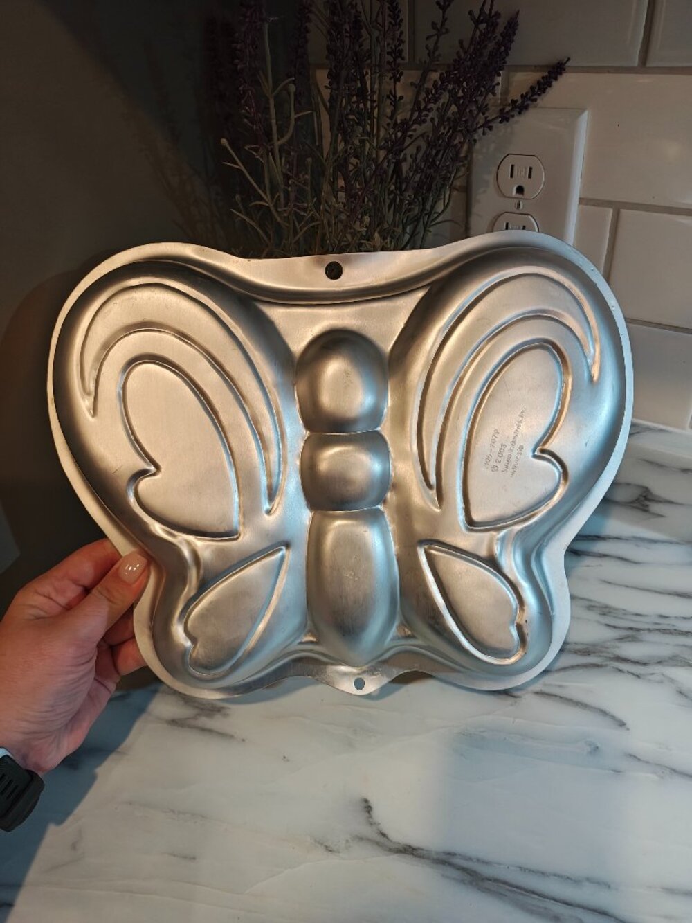 Vintage 2003 Wilton Butterfly Cake Pan #2105-2079 Cast Aluminum 3D